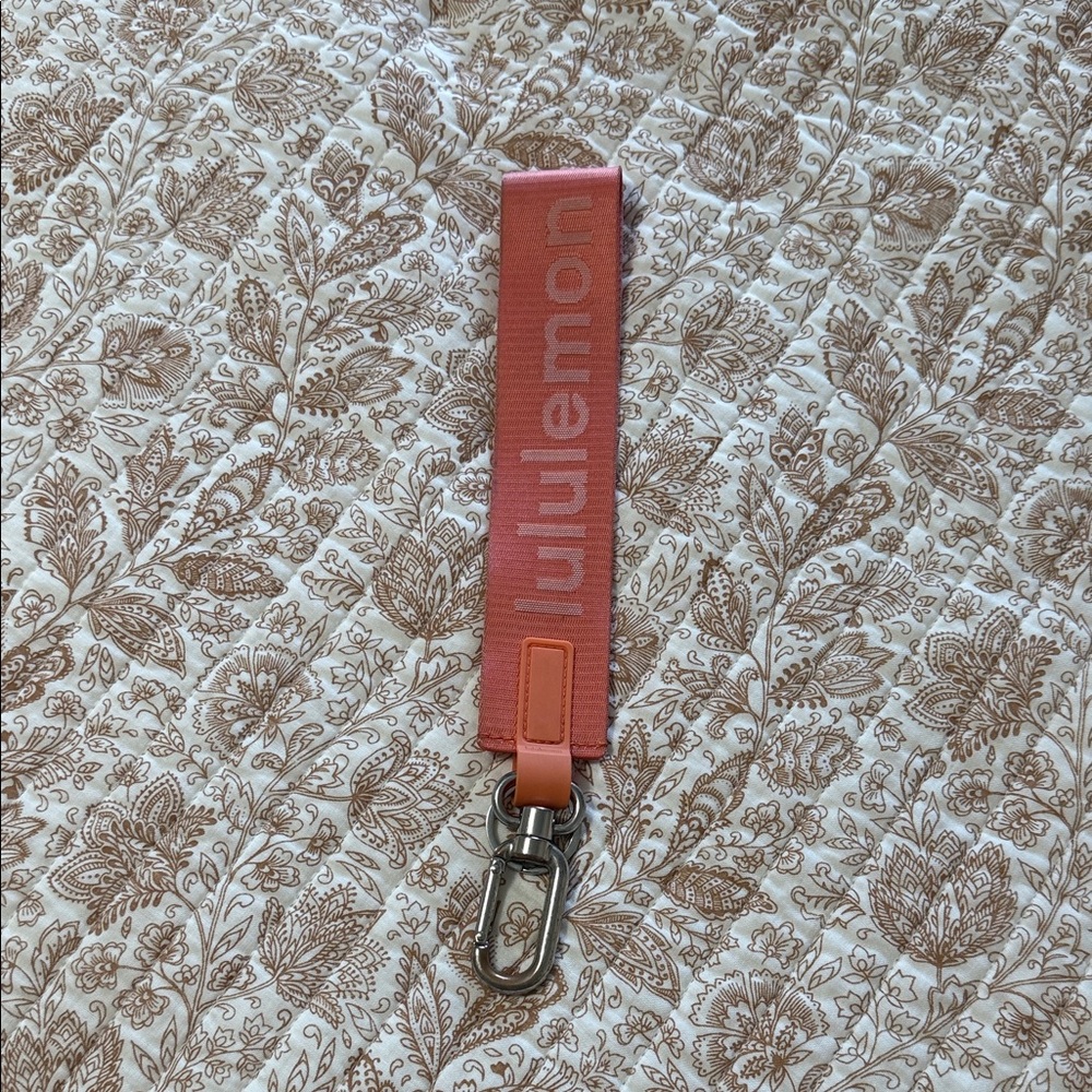 Lululemon Red Keychain with Metal Clasp